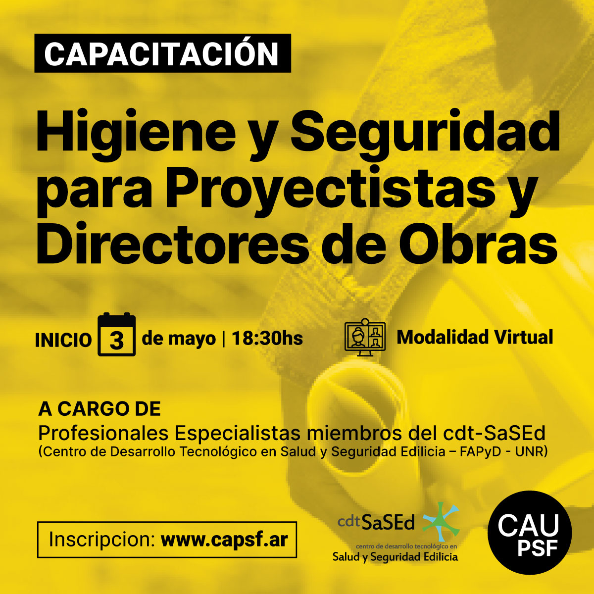 HIGIENE y SEGURIDAD PARA PROYECTISTAS y DIRECTORES/AS DE OBRAS