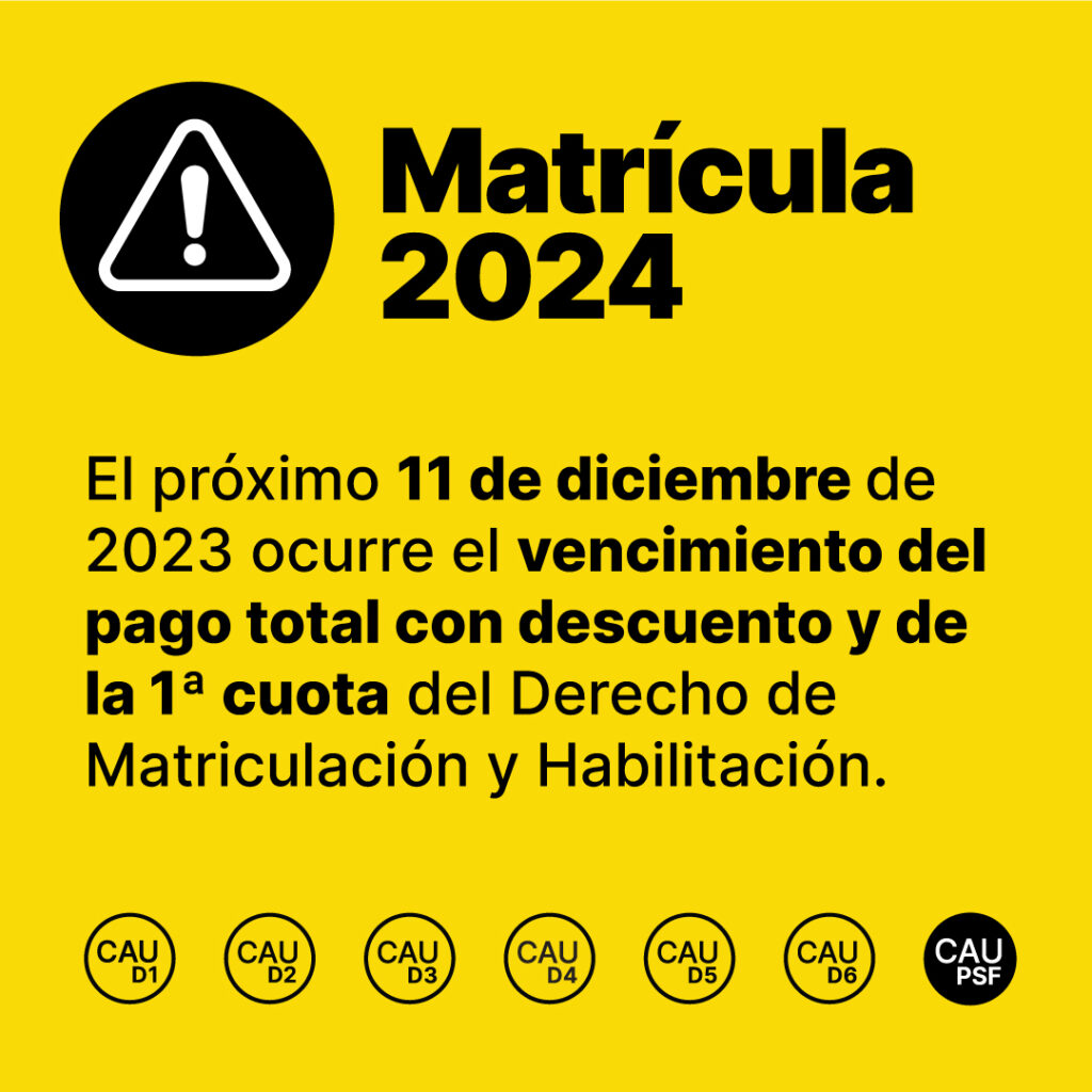 MATRICULACIÓN y HABILITACIÓN 2024