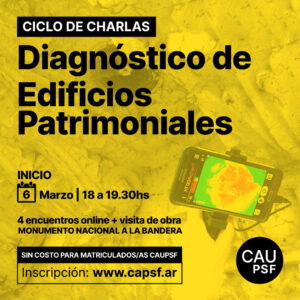 CICLO DE CHARLAS: DIAGNÓSTICO DE EDIFICIOS PATRIMONIALES
