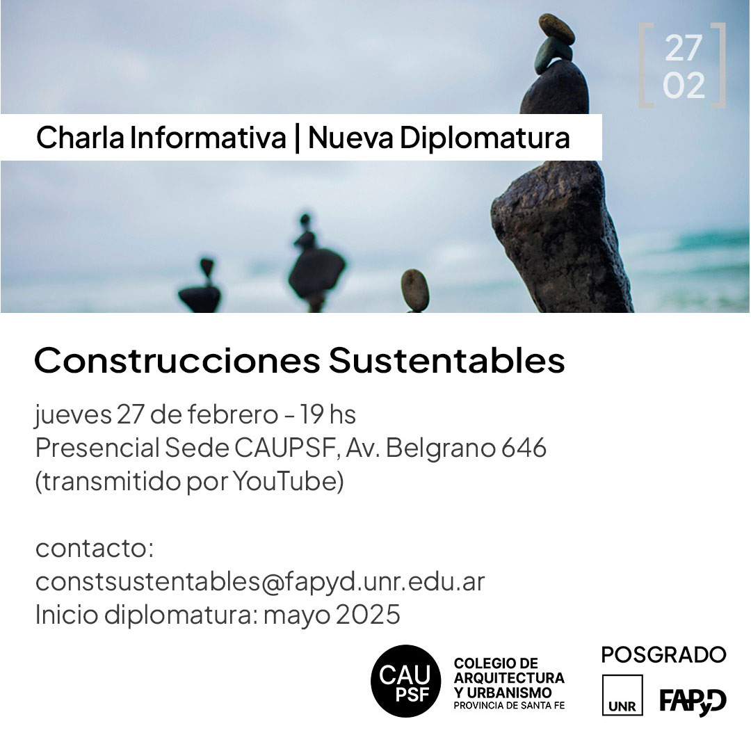 Nueva diplomatura en Construcción Sustentable: anotate a la charla informativa