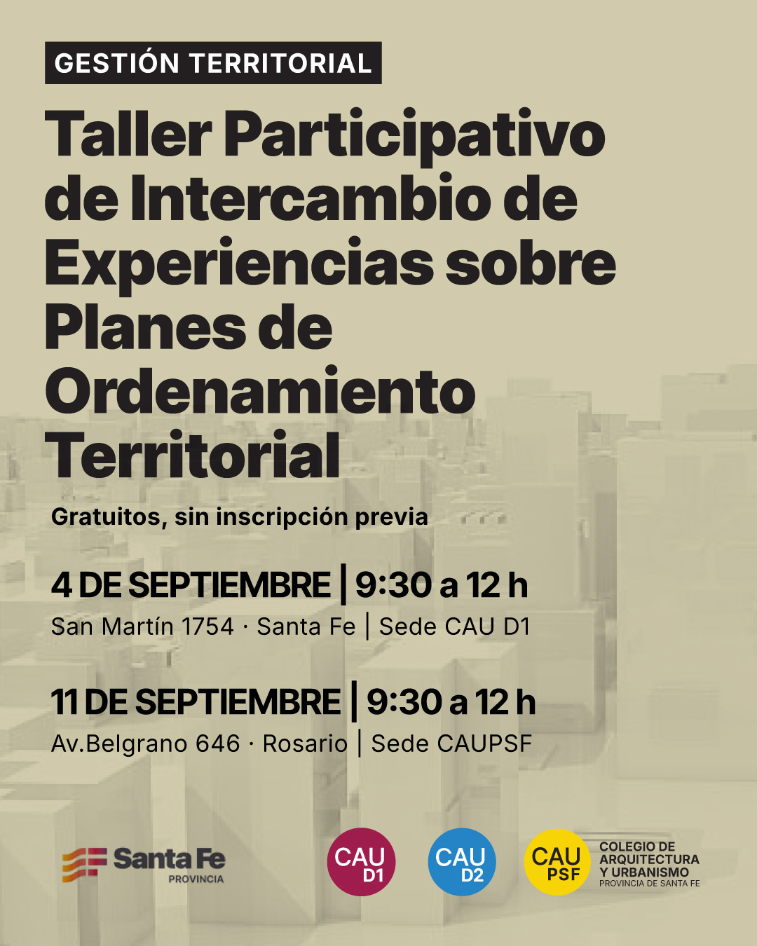 Taller Participativo de Intercambio de Experiencias sobre Planes de Ordenamiento Territorial