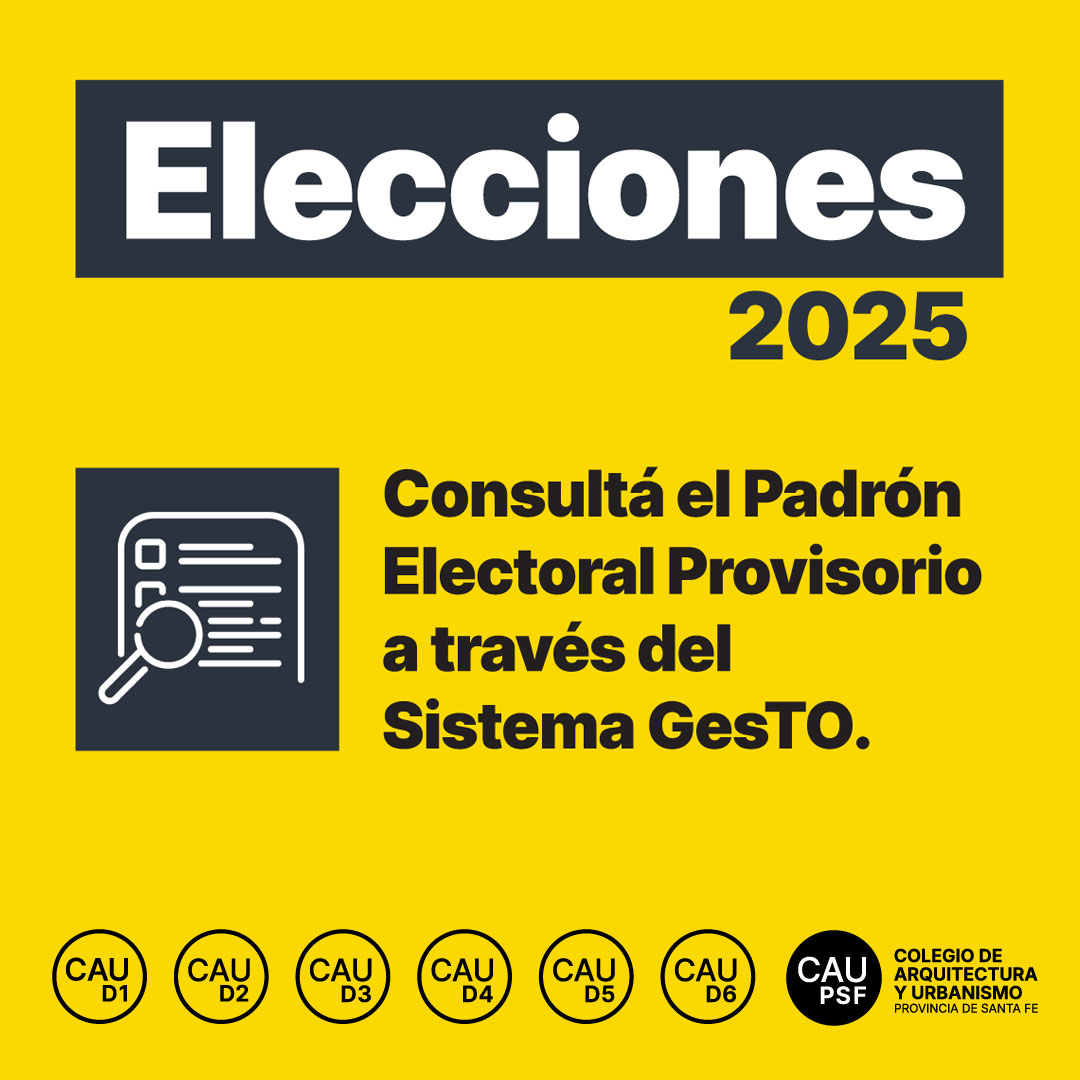 Elecciones CAUPSF 2025: ya podés consultar el padrón electoral