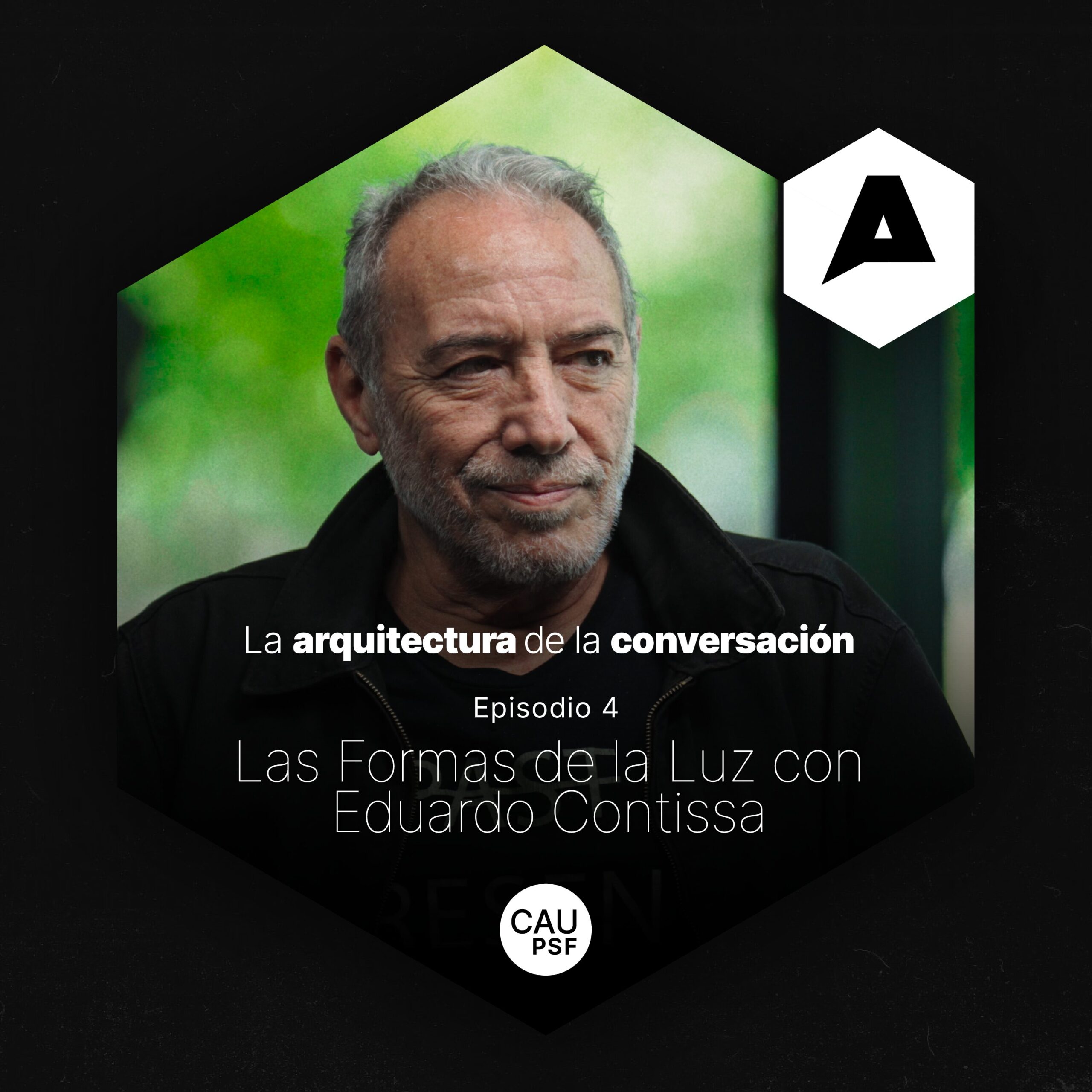 Retrato de Eduardo Contissa, arquitecto y artista plástico rosarino, invitado al ciclo La Arquitectura de la Conversación del CAUPSF. Episodio: Las formas de la luz.