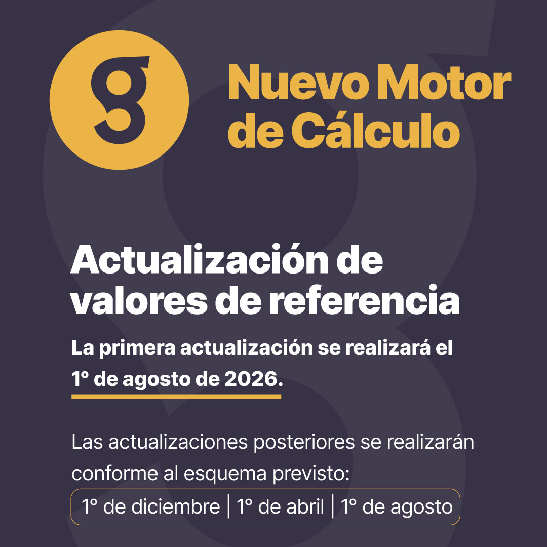 Nuevo Motor de Cálculo: Actualización de valores de referencia