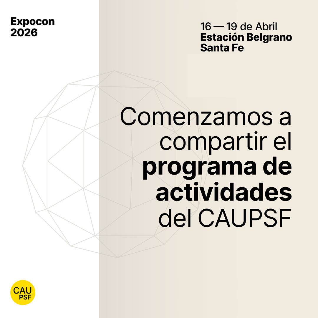 EXPOCON 2026: el CAUPSF comienza a compartir su programa de actividades