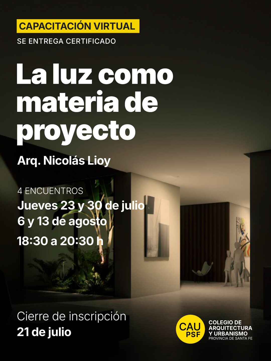 Curso: La luz como materia de proyecto