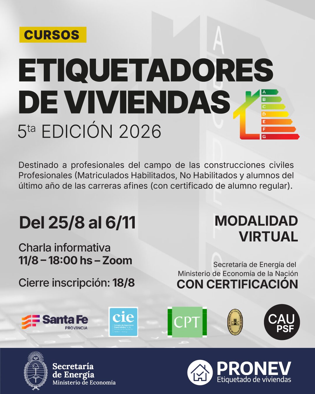 Curso de Etiquetadores Energéticos de Viviendas — CEV Santa Fe #05